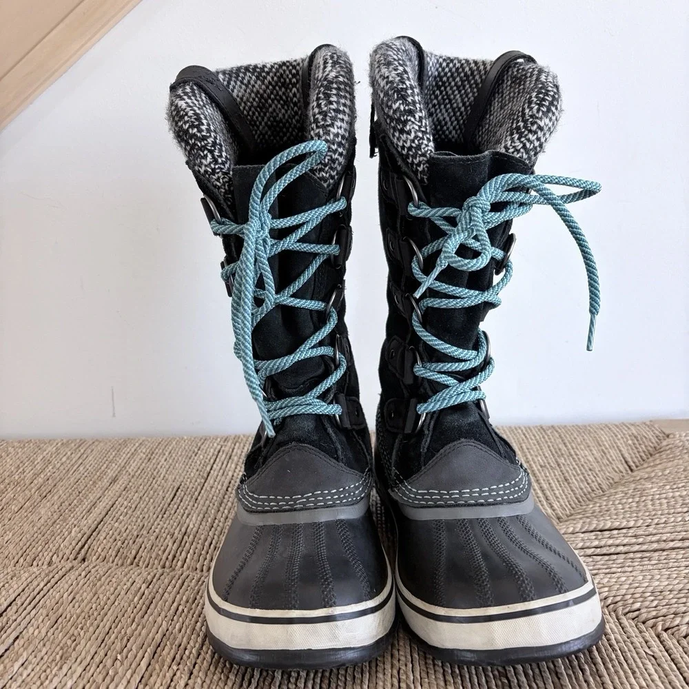 Sorel Joan Of Arctic Knit‎ II Boots Winter Snow Ski Waterproof Sz 7 Women